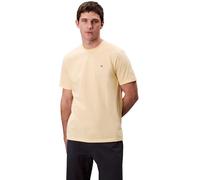 Calvin Klein Uomo T-Shirt Maniche Corte Smooth Solid Tee con Scollo Rotondo, Giallo (Sunlight), M