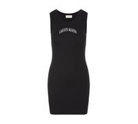 Calvin Klein Vestito canotta a coste con logo ricamato di Calvin Klein medium Nero