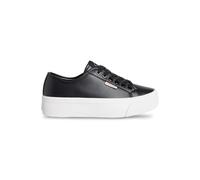 Calvin Klein Donna Sneakers Vulcanizzate Flatform con Plateau, Nero (CK Black), 36