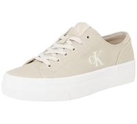 Calvin Klein Vulc Flatform Low CV MG YW0YW01763, Basso Top Donna, Beige (Eggshell/Creamy White), 39 EU