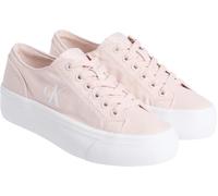Calvin Klein Vulc Flatform Low CV MG YW0YW01763, Basso Top Donna, Pink (Silver Peony/Bright White), 37 EU