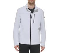 Calvin Klein Water Resistant, Windbreaker Jackets for Men (Standard Big And Tall) Giacca, Soft Shell Bianco, M Uomo