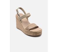 Calvin Klein Wedge Espad 70 Webbing Lth Hw0hw02901, Espadrillas Zeppa Donna, Grey (Nomad), 39 EU