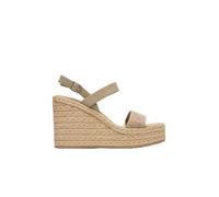 Calvin Klein Wedge Espad 70 Webbing Lth Hw0hw02901, Espadrillas Zeppa Donna, Grey (Nomad), 39 EU