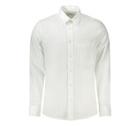 Calvin Klein White Cotton Men Shirt - XL