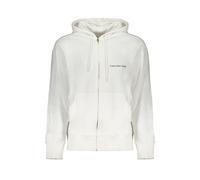 Calvin Klein White Cotton Men's Hooded Sweater - XXL