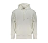 Calvin Klein White Cotton Men's Hooded Sweatshirt - XL