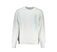 Calvin Klein White Cotton Men's Sweatshirt - L