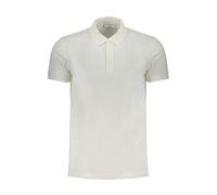Calvin Klein White Cotton Polo Shirt - XXL