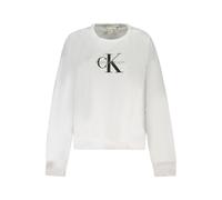 Calvin Klein White Cotton Women Sweatshirt - L