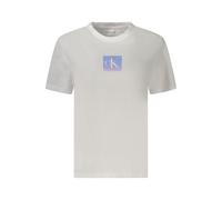 Calvin Klein White Cotton Women T-Shirt - XXL