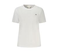 Calvin Klein White Cotton Women T-Shirt - XXL