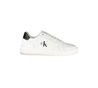 Calvin Klein - White Leather Sneaker - -Shoes -Uomo -Bianco -44 EU