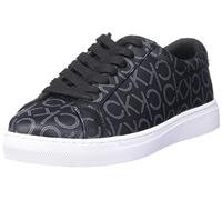 Calvin Klein Women's Gules2 Sneaker, Black Logo, 6