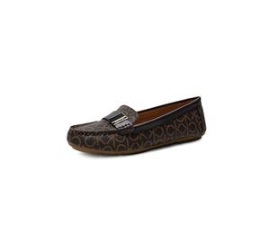 Calvin Klein Women's Lisa Loafer, Brown, 9.5