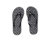 Calvin Klein Women's Sarminya Flip Flop, Black Mutli, 9