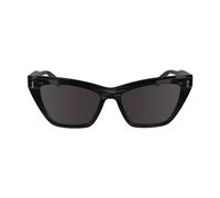 Calvin Klein Women's Sunglasses CK24505S - Striped Grey with Solid Smoke Lens
