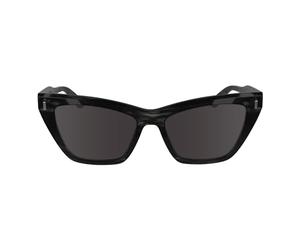 Calvin Klein Women's Sunglasses CK24505S - Striped Grey with Solid Smoke Lens