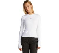 Calvin Klein Woven Label J20J224760, Top, Donna, Bianco (Bright White), XXL