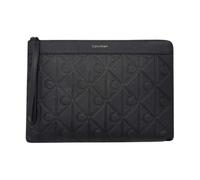Calvin Klein - XL Emblem AOP Emboss Medium Zip - - Accessories - Uomo - Nero - ONE SIZE