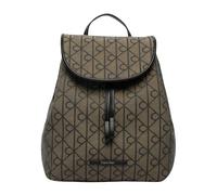 Calvin Klein - Zaino con patta e logo jacquard Emblem - - Bags - Donna - Beige - ONE SIZE