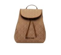 Calvin Klein - Zaino con patta e logo jacquard Emblem - - Bags - Donna - Marrone - ONE SIZE