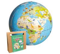 Caly Globe - Il mio globo gonfiabile "Planet Animaux" - Francese - Rif 033KF