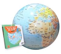 Caly Maxi Globo gonfia Paesi e Città del Mondo 42cm, 009F, Blu Oceano