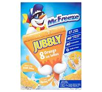 Calypso Jubbly, Ice Lolly - Real Fruit Juice Ice Pop, No Preservatives, Orange Flavour, 8 Ice Lollies (62 ml)