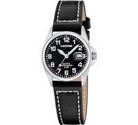 Calypso Orologio Analogico Donna K5871/4 Al Quarzo - Resistente all'Acqua 5 ATM Movimento ad Alta Precisione - Stile Elegante e Classico - Cinturino in Pelle Nera - Basic