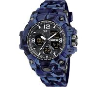 Calypso Orologio Digitale Analogico Uomo Gomma - Quarzo, 5 ATM, Data, Cronografo, Doppio Fuso, Luce, Allarme, 12/24 h - K5855 X-Trem