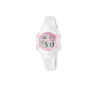 Calypso Orologio Digitale Bambino Bambina - Caucciù Bianco - Impermeabile 10 ATM - Data Calendario Cronografo Doppio Orario Luce Allarme 12/24h - Junior Collection - K5831/1