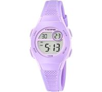 Calypso Orologio Digitale Bambino Bambina - Gomma Viola - Impermeabile 10 ATM - Data e Calendario Cronografo Doppio Fuso Orario Luce Allarme 12/24 ore - Junior Collection - K5831/4