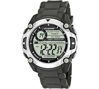 Calypso Orologio Digitale Uomo in Gomma Grigio Orologio Sportivo Uomo | Imperm. 10 ATM Data e Calendario, Cronografo, Doppio Fuso Orario, Illuminazione, Allarme, 12 e 24 Ore K5577/1 Digital for Man