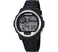 Calypso Orologio Digitale Uomo in Gomma Nero Orologio Sportivo Uomo | Imperm. 10 ATM Data e Calendario, Cronografo, Doppio Fuso Orario, Illuminazione, Allarme, 12 e 24 Ore K5667/1 Digital for Man