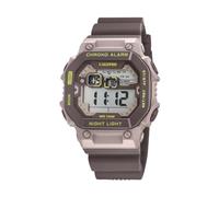 Calypso Orologio Digitale Uomo K5840/2 Quarzo - Resistente all'Acqua 10 ATM Data e Calendario, Cronografo, Doppio Fuso Orario, Luce, Allarme, 12 e 24 Ore - Cinturino in Gomma Marrone - Flash Time