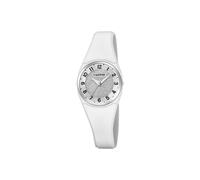 Calypso Watches Orologio Donna Analogico K5752/1, Quarzo, Cinturino caucciù bianco, 10 ATM
