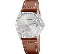 Calypso Orologio Uomo K5870/2 Analogico Quarzo Vetro minerale Cinturino Pelle Marrone 5 ATM