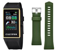 Calypso Smartwatch Donna Gomma Nera - Impermeabile IP68 - Controllo Musica - Contapassi e Calorie - Multisport - Frequenza Cardiaca - Monitor Sonno K8502/4