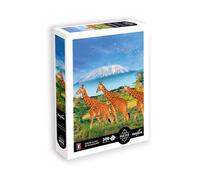 Calypto 3907304 - Giraffe, 500 pezzi, puzzle XL soft touch, grandi pezzi di puzzle con superficie vellutata, per adulti e bambini dagli 8 anni in su, Africa, savana, Kilimandjaro