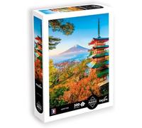 Calypto 3907352 Mount Fuji, 500 puzzle XL con soft touch, grandi pezzi di puzzle con superficie vellutata, per adulti e bambini dagli 8 anni in su, Giappone