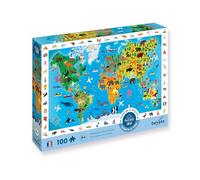Calypto Tierweltkarte 100 XL Teile Puzzle