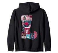 Calza Allegra Patchwork gioiosa per Le Vacanze Felpa con Cappuccio