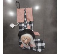 CALZA ARTIGIANALE "MALÙ" 45CM EPIFANIA REGALO CALZA BEFANA