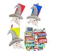 Calza Befana Con Cioccolatini Kinder e Caramelle Assortite. (Blu)