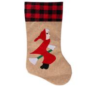 Calza befana in juta 43 cm assortita con etichetta