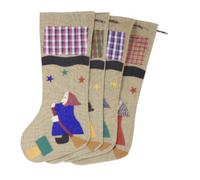 Calza Befana in Juta con Colori Assortiti - Misura 70 cm