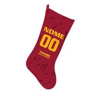 Calza Befana Personalizzata Serie A Tifoso Napoli Interista Milan Juventino Full Print Dimensione 46x24Materiale Pile Bianco Fronte e Retro (Roma)