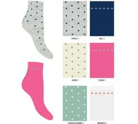 Calza bimba corta cotone Enrico Coveri Pretty 297ass - 6 paia