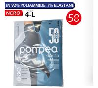 Calza Collant 50 Denari Calzamaglia Leggins Leggera Microfibra Elastica Nero